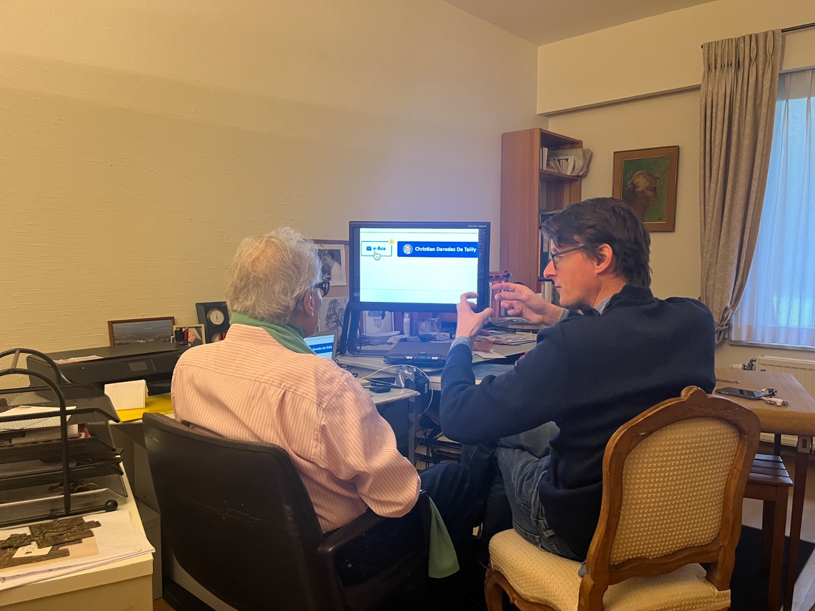 Aide informatique pour personnes âgées